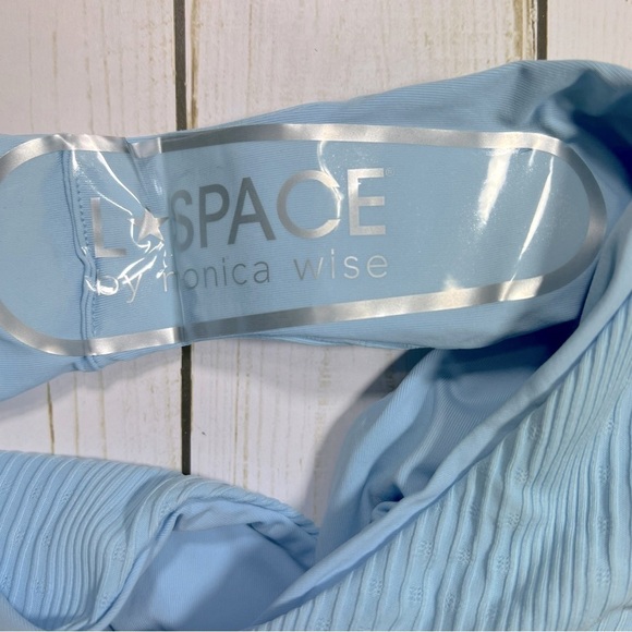 L*Space | Pointelle Rib Court Bitsy Bottom In Sky Blue | S - Picture 12 of 13